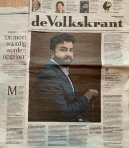 C:\Users\ILHAN\Desktop\Haziran'a girecek haberler\Selcuk Ozturk de Volkskrant'ta.jpg