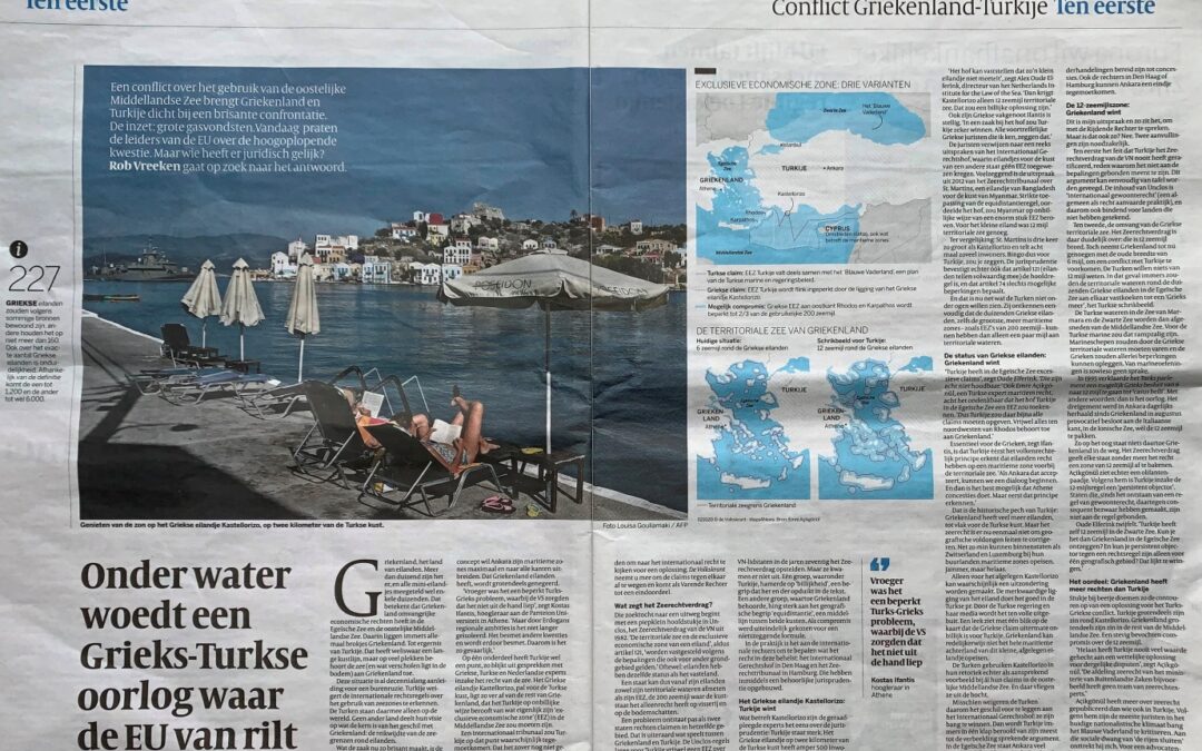 Hollanda gazetesinin başlığı: Su altında kabaran Yunanistan-Türkiye savaşı Avrupa Birliği’ni titretiyor