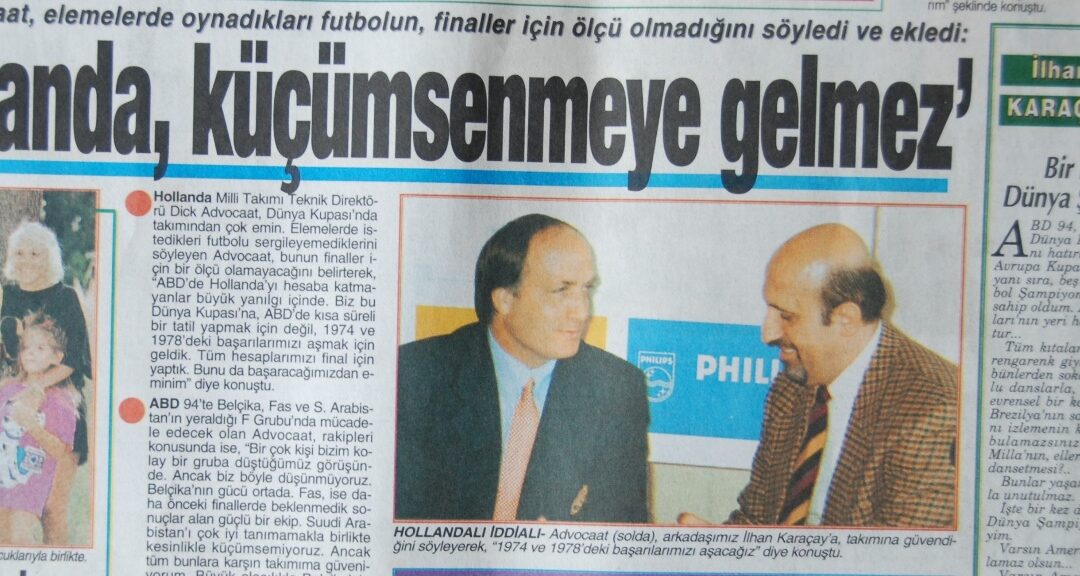 HOLLANDALILARIN TÜRKİYE ALERJİSİ FUTBOLA DA YANSIMIŞ