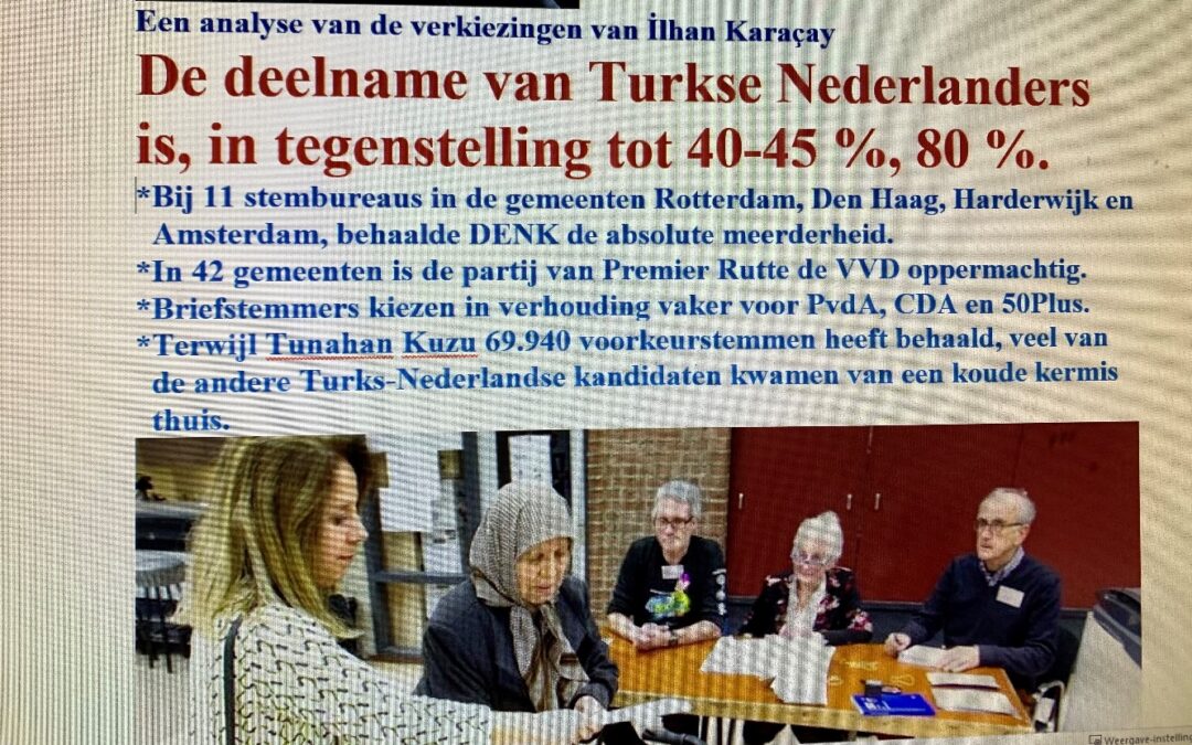 TÜRKLERİN % 80 OY KULLANDIKLARI HABERİ HOLLANDA MEDYASINDA.
