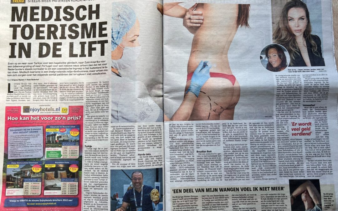 HOLLANDA’NIN DE TELEGRAAF GAZETESİ SAĞLIK TURİZMİNİ YERDEN YERE VURDU: