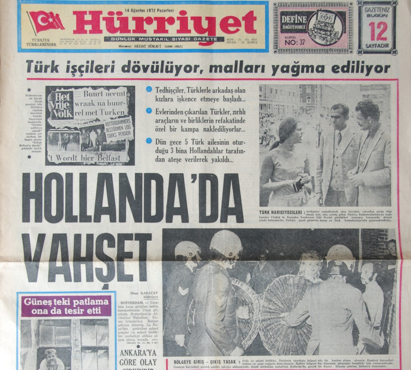 metin, gazete içeren bir resim Açıklama otomatik olarak oluşturuldu