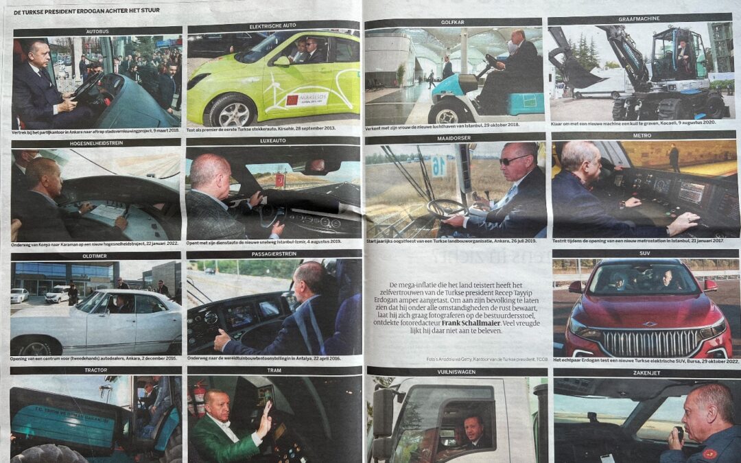 HOLLANDA’NIN VOLKSKRANT GAZETESİ CUMHURBAŞKANI ERDOĞAN’A AYIRDIĞI İKİ SAYFADA 15 FOTOĞRAF KULLANDI