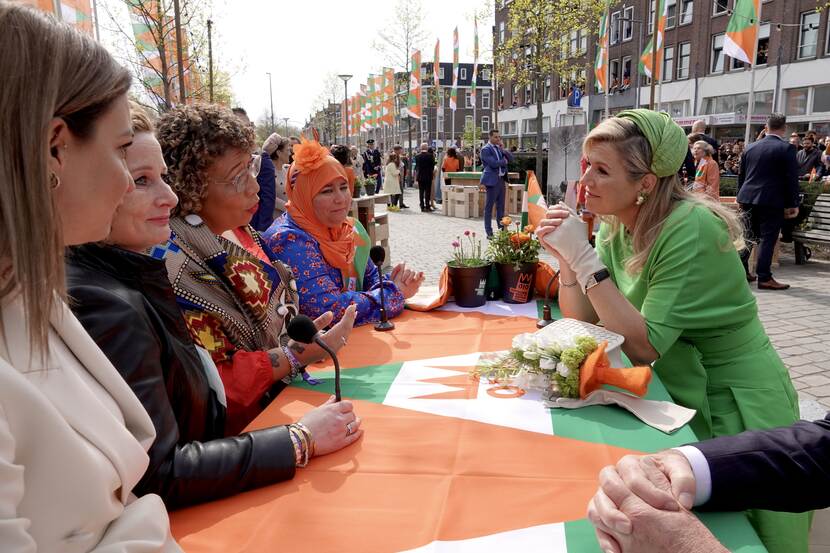 Koningsdag 2023 Koningin Máxima met Rotterdammers