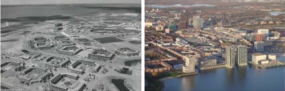 Afbeelding met Luchtfotografie, Vogelperspectief, gebouw, lucht Automatisch gegenereerde beschrijving
