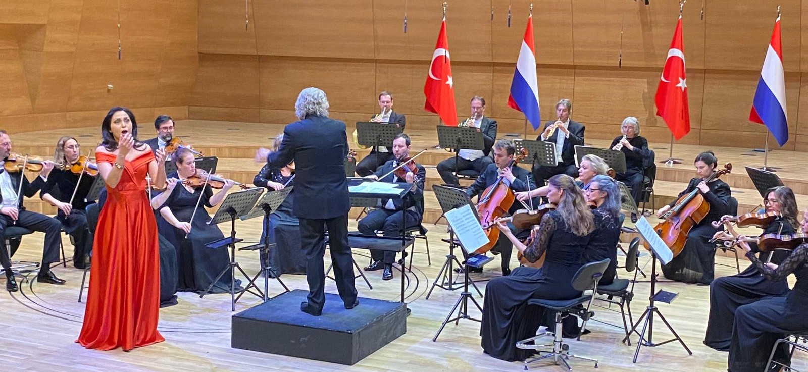 Afbeelding met persoon, kleding, muziekinstrument, concert Automatisch gegenereerde beschrijving