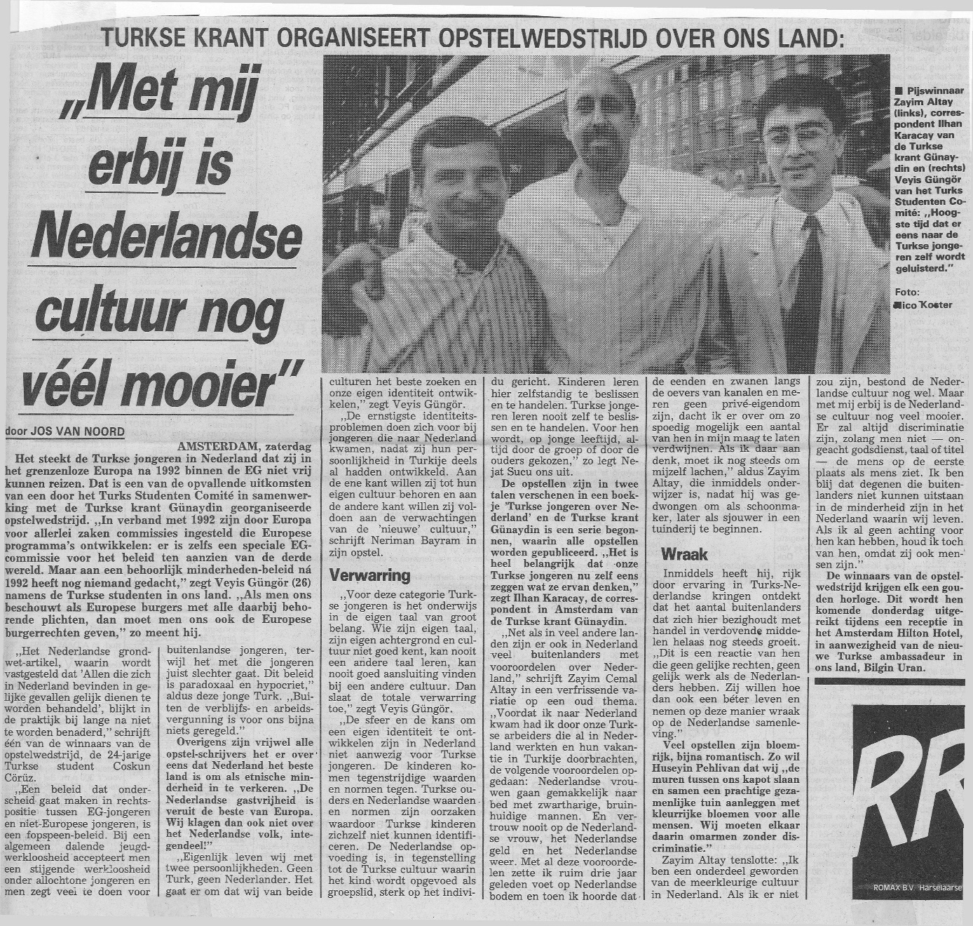 Afbeelding met krant, tekst, Krantenpapier, Nieuws Automatisch gegenereerde beschrijving