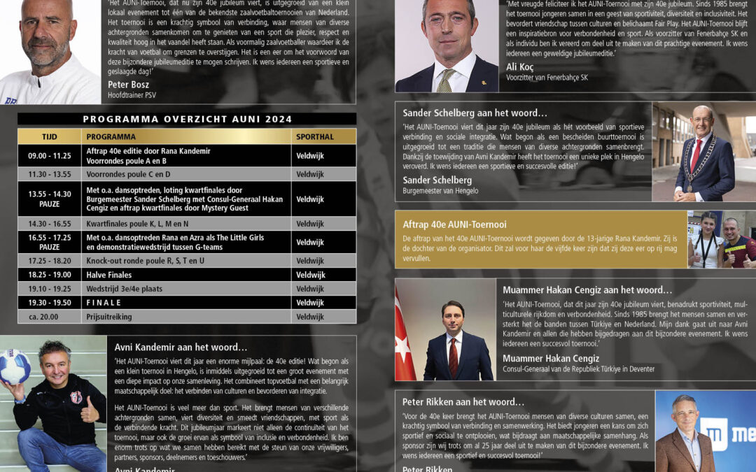 HOLLANDA SALON FUTBOLU TURNUVALARININ EN GÖRKEMLİSİNİ BİR TÜRK DÜZENLİYOR.