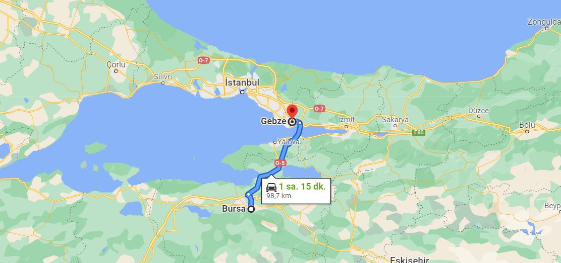 Gebze Bursa arası kaç km - Gebze Bursa arası kaç saat -