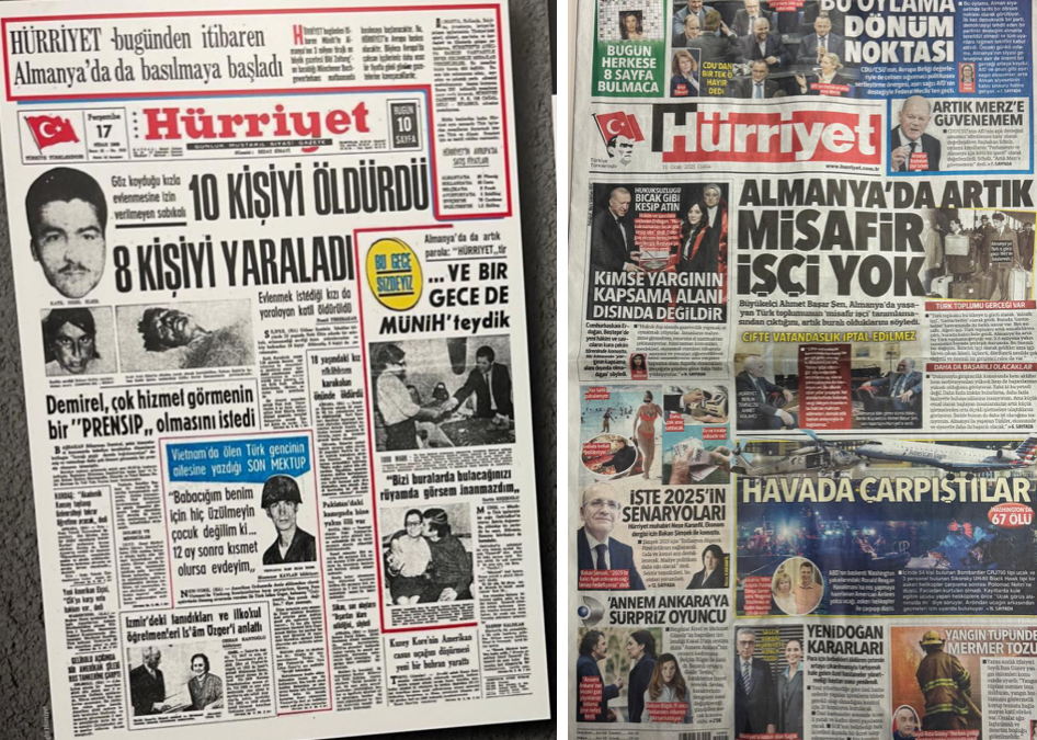 YURTDIŞI YAYINLARINA SON VEREN HÜRRİYET’İN, 56 YILLIK GEÇMİŞİNDE, GAZETECİLİĞE ÖRNEK OLACAK YAYINLARINDAN KESİTLE