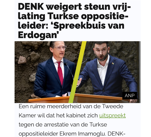İLHAN KARAÇAY’DAN HOLLANDA PARLAMENTOSU’NUN İMAMOĞLU KARARI VE DENK PARTİSİ’NİN TUTUMU ÜZERİNE ÇOK YÖNLÜ BİR DEĞERLENDİRME