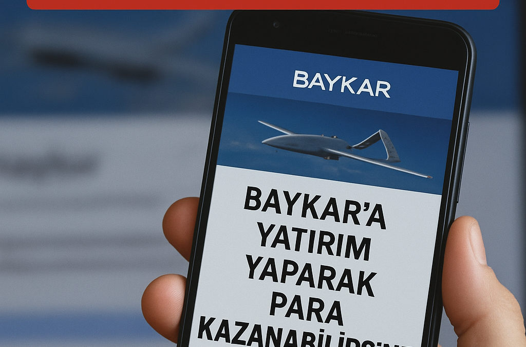 BAYKAR’A YATIRIM DOLANDIRICILIĞINA DİKKAT!