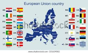 De kaart van de Europese Unie: stockvector (rechtenvrij) 331639082 | Shutterstock