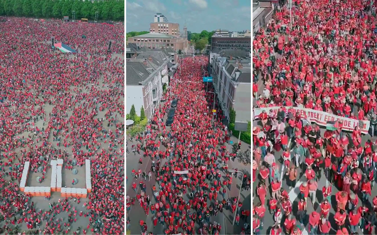Afbeelding met buitenshuis, rood, veld Door AI gegenereerde inhoud is mogelijk onjuist.