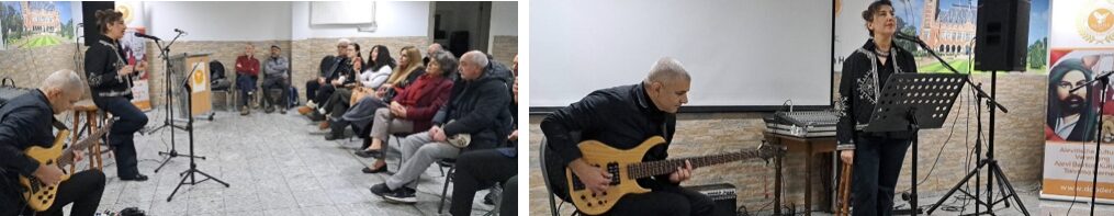 Afbeelding met muziekinstrument, strijkinstrument, muziek, overdekt Door AI gegenereerde inhoud is mogelijk onjuist.