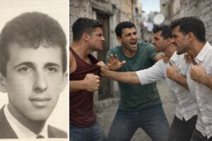 Afbeelding met persoon, Menselijk gezicht, kleding, Menselijk Door AI gegenereerde inhoud is mogelijk onjuist.